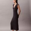 Rochie midi din tricot fără mâneci Rochie midi din tricot fără mâneci