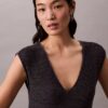 Rochie midi din tricot fără mâneci Rochie midi din tricot fără mâneci