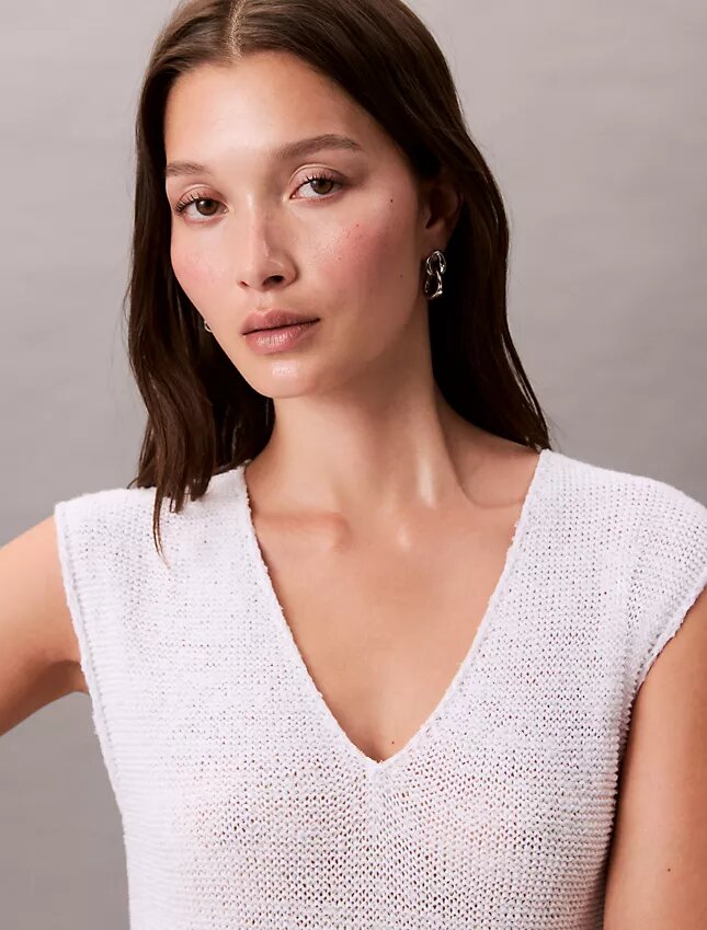 Rochie midi din tricot fără mâneci Rochie midi din tricot fără mâneci