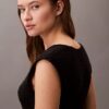 Rochie midi din tricot fără mâneci Rochie midi din tricot fără mâneci
