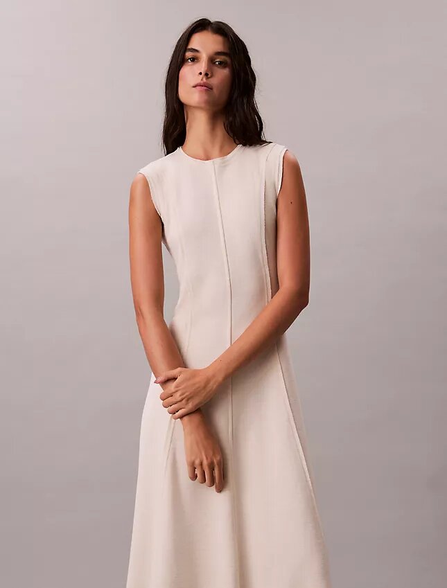 Rochie midi din tricot moale Rochie midi din tricot moale