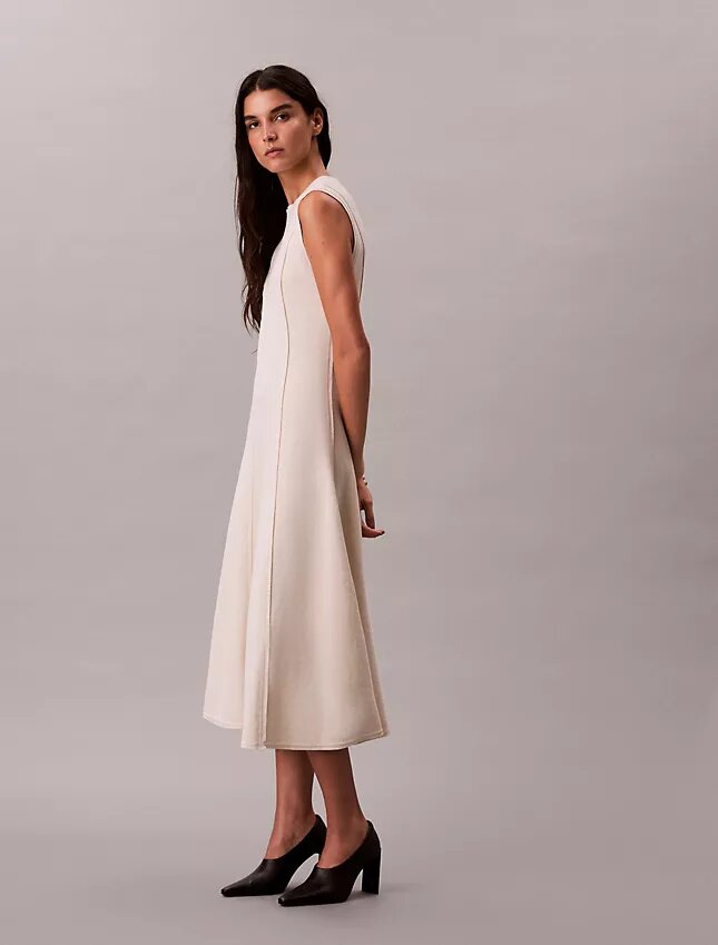 Rochie midi din tricot moale Rochie midi din tricot moale