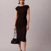 Rochie midi din tricot Ponte Rochie midi din tricot Ponte