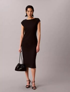 Rochie midi din tricot Ponte