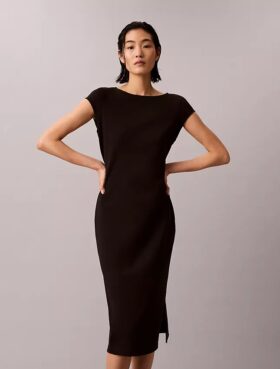 Rochie midi din tricot Ponte