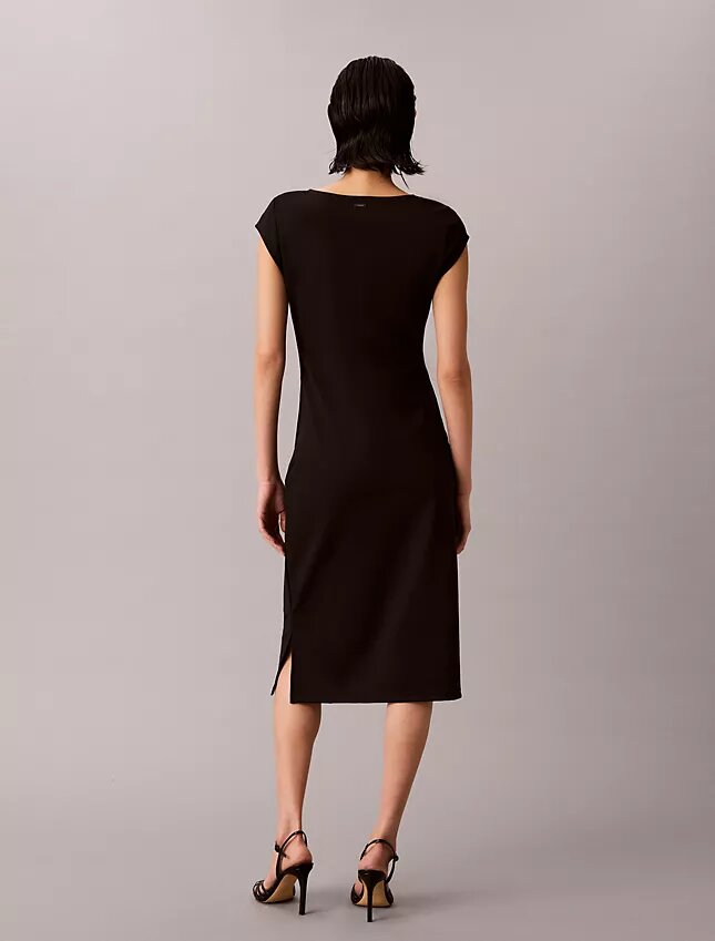 Rochie midi din tricot Ponte Rochie midi din tricot Ponte