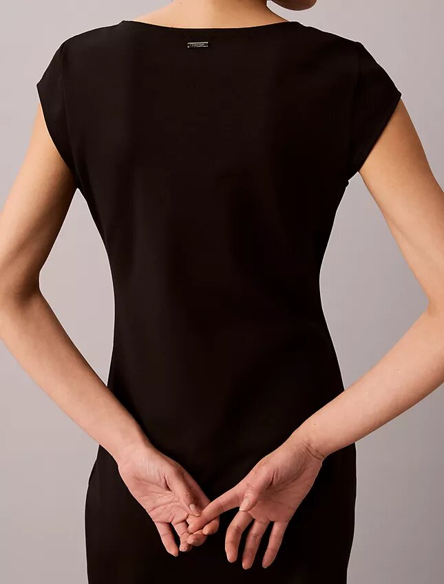 Rochie midi din tricot Ponte Rochie midi din tricot Ponte