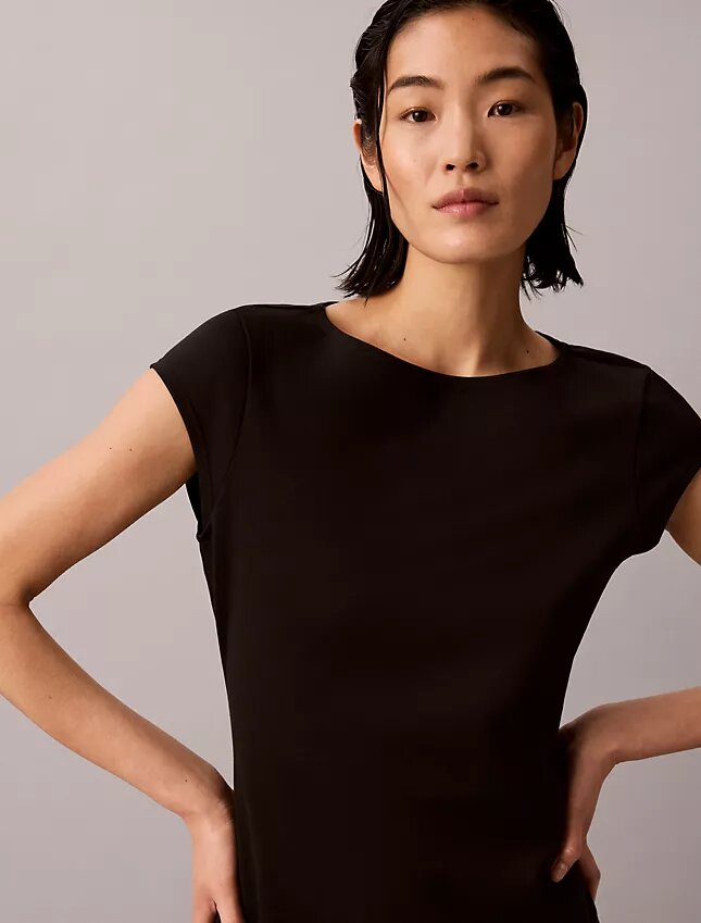 Rochie midi din tricot Ponte Rochie midi din tricot Ponte