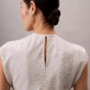 Rochie midi dreptă cu imprimeu