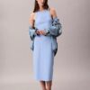 Rochie midi fără mâneci cu logo Calvin Klein Rochie midi fără mâneci cu logo Calvin Klein