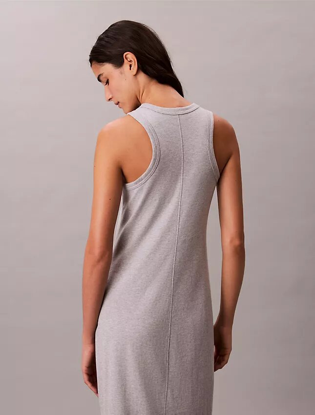 Rochie midi fără mâneci cu logo Calvin Klein Rochie midi fără mâneci cu logo Calvin Klein