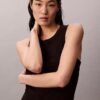 Rochie midi fără mâneci cu logo Calvin Klein Rochie midi fără mâneci cu logo Calvin Klein