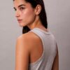 Rochie midi fără mâneci cu logo Calvin Klein Rochie midi fără mâneci cu logo Calvin Klein