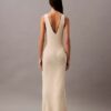 Rochie midi fără mâneci cu nervuri bouclé Rochie midi fără mâneci cu nervuri bouclé