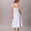 Rochie midi fără mâneci din poplin de bumbac Rochie midi fără mâneci din poplin de bumbac