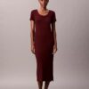 Rochie midi rafinată din bumbac Rochie midi rafinată din bumbac