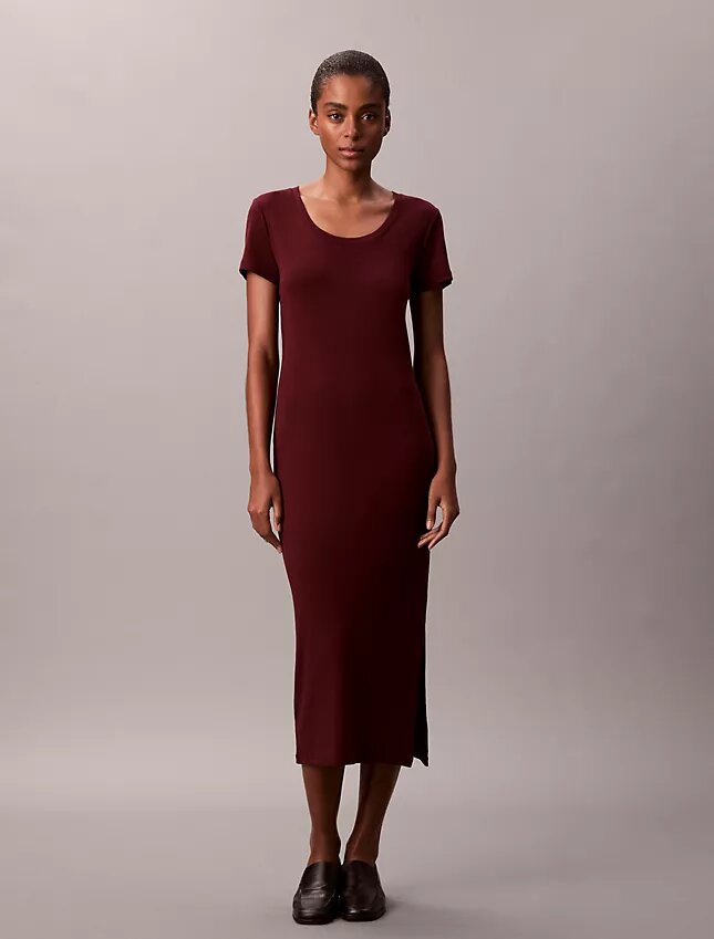 Rochie midi rafinată din bumbac Rochie midi rafinată din bumbac