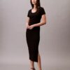 Rochie midi rafinată din bumbac Rochie midi rafinată din bumbac