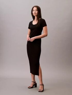 Rochie midi rafinată din bumbac