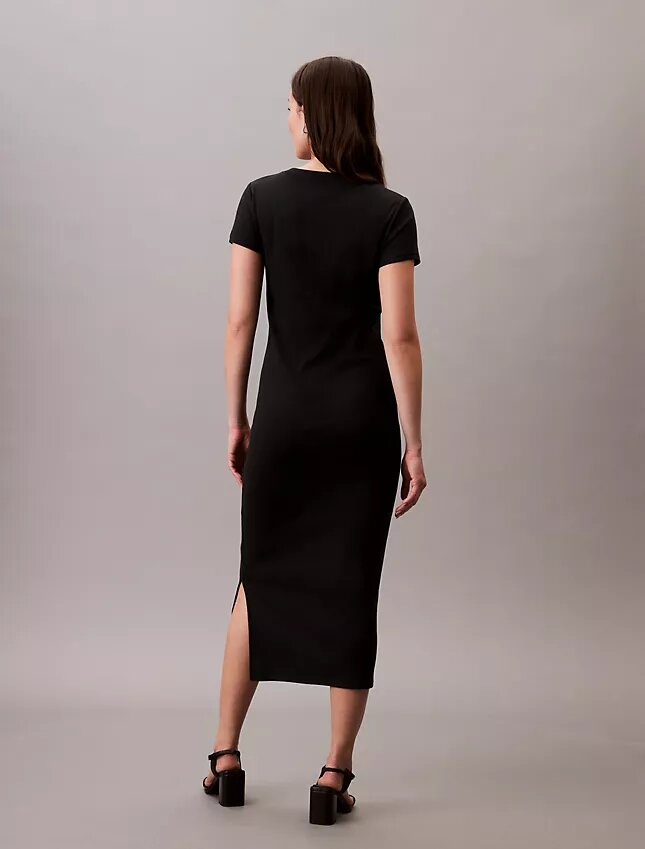 Rochie midi rafinată din bumbac Rochie midi rafinată din bumbac