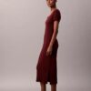 Rochie midi rafinată din bumbac Rochie midi rafinată din bumbac