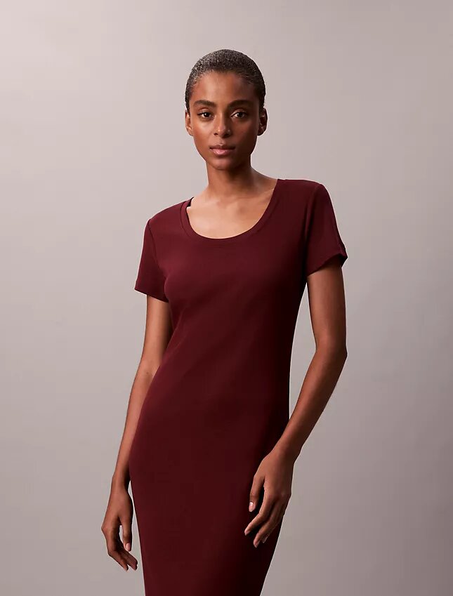 Rochie midi rafinată din bumbac Rochie midi rafinată din bumbac