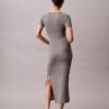 Rochie midi slim, elastică, în culori uni Rochie midi slim, elastică, în culori uni