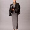 Rochie midi slim, elastică, în culori uni Rochie midi slim, elastică, în culori uni