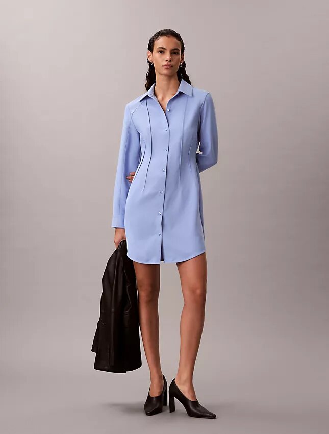 Rochie mini casual din țesătură de sârgă Rochie mini casual din țesătură de sârgă