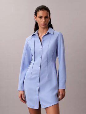 Rochie mini casual din țesătură de sârgă