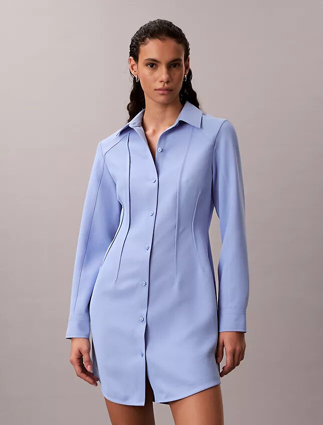 Rochie mini casual din țesătură de sârgă Rochie mini casual din țesătură de sârgă