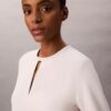 Rochie mini croită din crep Rochie mini croită din crep