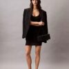 Rochie mini cu cusături de pulover Rochie mini cu cusături de pulover