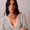 Rochie mini cu dungi și nervuri Rochie mini cu dungi și nervuri