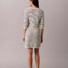 Rochie mini cu dungi și nervuri Rochie mini cu dungi și nervuri