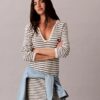 Rochie mini cu dungi și nervuri Rochie mini cu dungi și nervuri