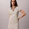 Rochie mini cu dungi și nervuri Monologo Rochie mini cu dungi și nervuri Monologo
