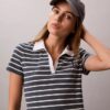Rochie mini cu dungi și nervuri Monologo Rochie mini cu dungi și nervuri Monologo