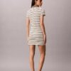 Rochie mini cu dungi și nervuri Monologo Rochie mini cu dungi și nervuri Monologo