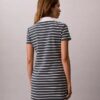 Rochie mini cu dungi și nervuri Monologo Rochie mini cu dungi și nervuri Monologo