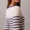 Rochie mini cu dungi, mâneci lungi și nervuri Rochie mini cu dungi, mâneci lungi și nervuri