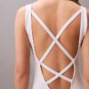 Rochie mini cu spate încrucișat Rochie mini cu spate încrucișat