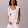 Rochie mini din amestec de in Rochie mini din amestec de in