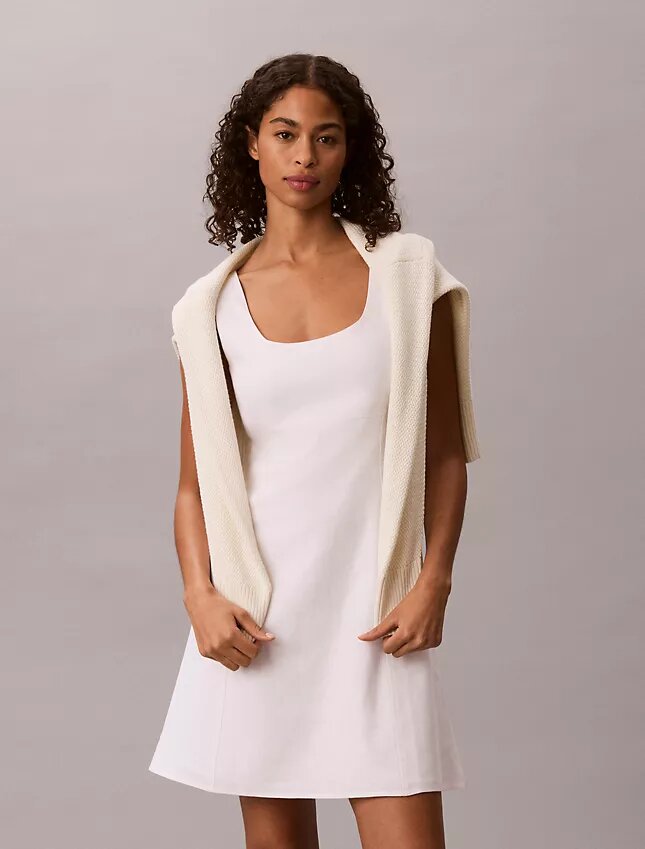 Rochie mini din amestec de in Rochie mini din amestec de in
