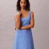 Rochie mini din amestec de in Rochie mini din amestec de in