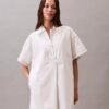 Rochie mini din bumbac twill Rochie mini din bumbac twill