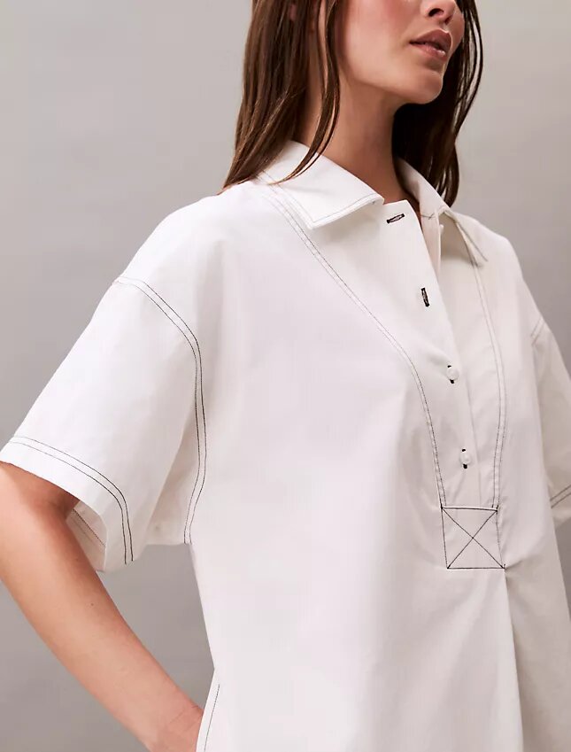 Rochie mini din bumbac twill Rochie mini din bumbac twill
