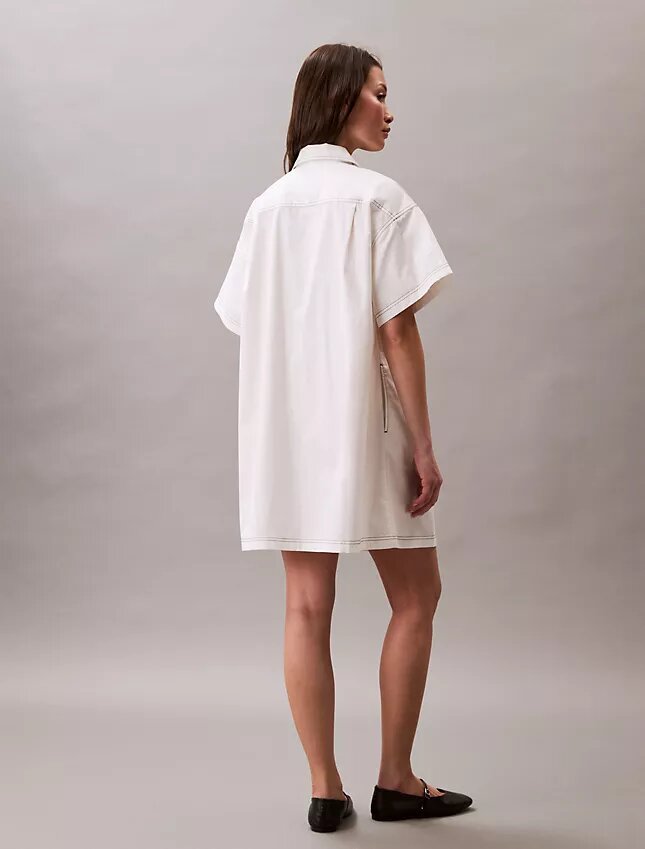 Rochie mini din bumbac twill Rochie mini din bumbac twill