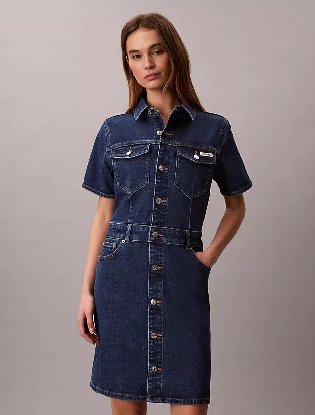 Rochie mini din denim Rochie mini din denim