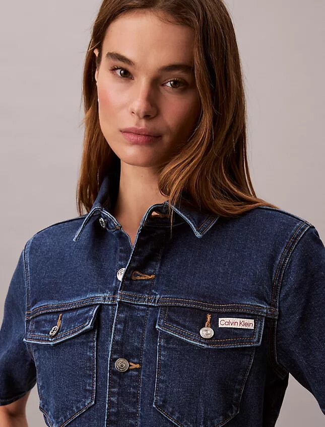 Rochie mini din denim Rochie mini din denim